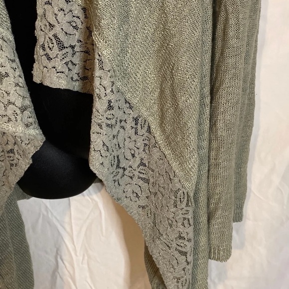 Pink Republic green open front cardigan Medium - Picture 5 of 8